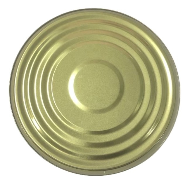 Gıda Paketleme Teneke teneke kutu kapağı 153mm Diametresi 603D Alt ucu Altın Lak BPANI
