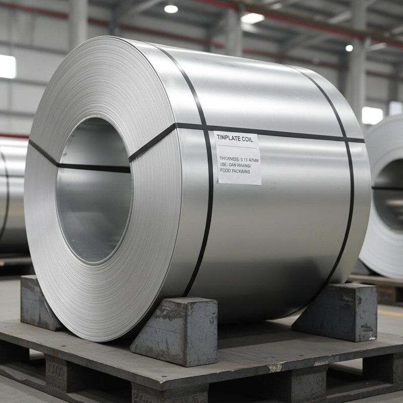 3 ila 10 ton, teneke kaplama kalınlığına sahip teneke plaka sarmalı çelik sarmal 013 mm ila 047 mm, konserve yapımında ve gıda ambalajında kullanılır
