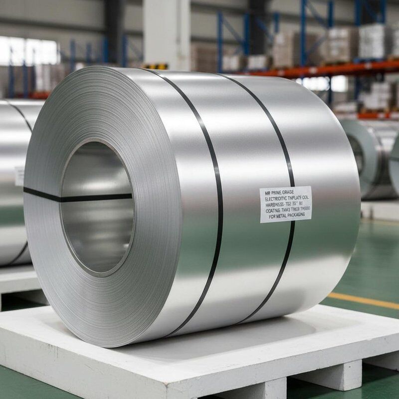 MR Prime Grade Electrolytic Tinplate Coil with T52 T57 T61 Hardness and TH415 TH520 TH550 Coating for Metal Packaging